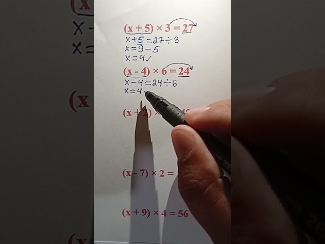 How to Solve Equations with Parentheses and Multiplication Easy Math #maths #mathstricks #education