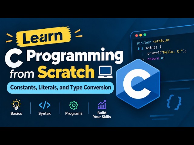Constants, Literals & Type Conversion in C