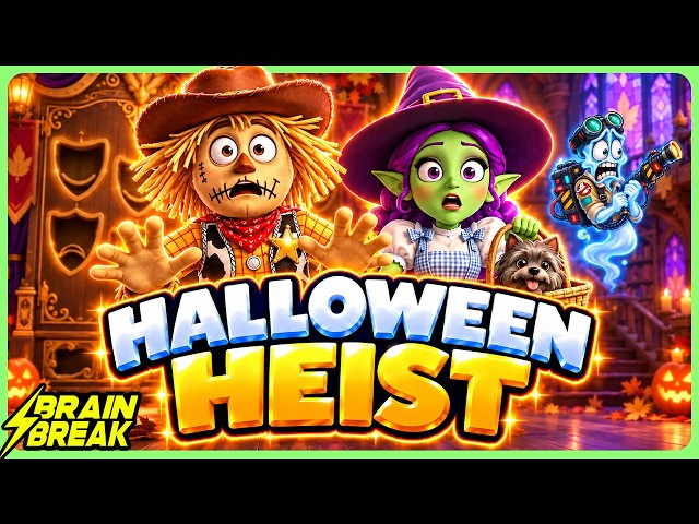 Can You Find the Halloween Monsters? ⚡️ Brain Break for Kids ⚡️ Halloween Heist