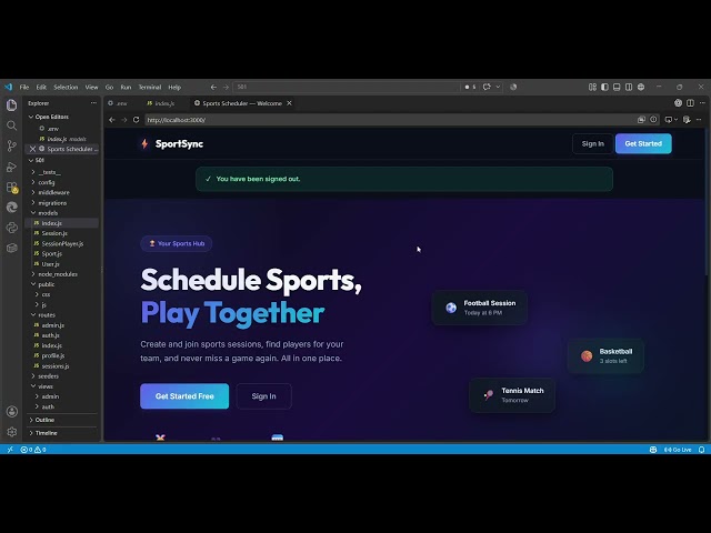 A web application using express.js, node.js and PostgreSQL.
