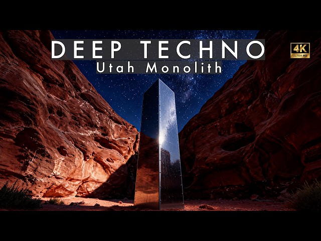 Deep Dub Techno Mix 2026 | Utah Monolith | Red Rock Desert After Dark | Cinematic 4K Visuals