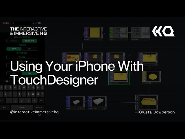 Using Your iPhone With TouchDesigner