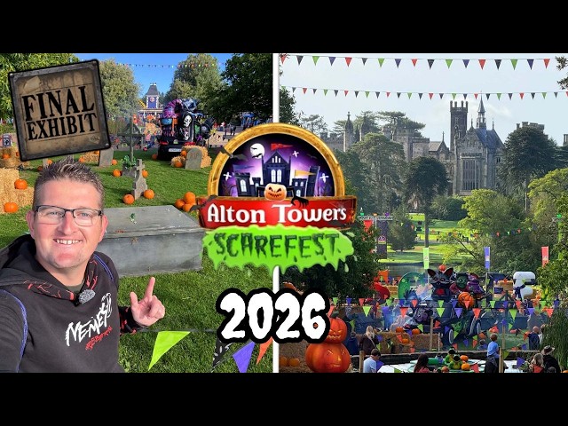 Alton Towers Scarefest 2026 Vlog - NEW Scare Maze, Zones & MORE!