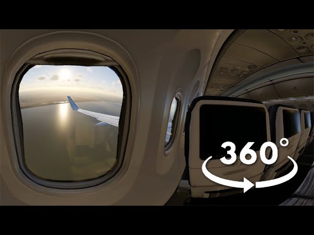 360 VR | X-Plane 12 — Approach and landing in Buenos Aires, Aeroparque (SABE) — passenger view