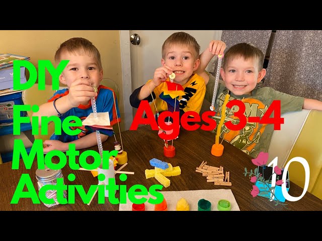 Fine Motor Skill Activities for Ages 3-4 years old | DIY Activities | Mom of 10