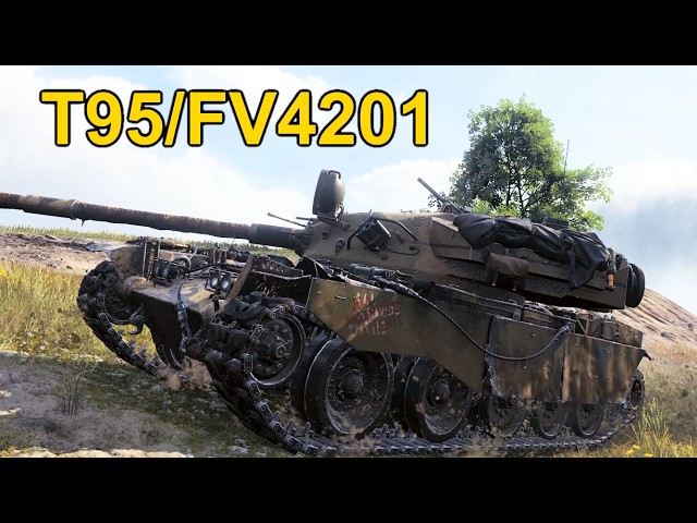 T95/FV4201 Chieftain, go for Hunting time 1 vs 5 10k DMG & 7 Frags - Worl dof Tanks