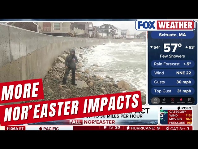 Nor'easter Continues To Smack Communities In The Northeast