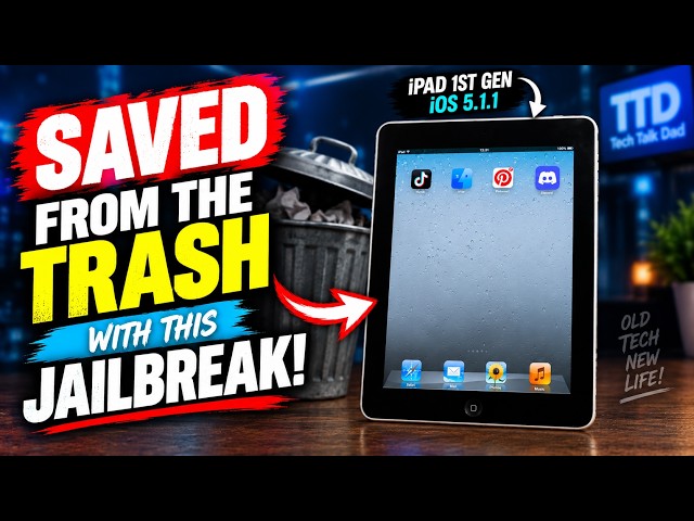 I Saved This Old 16 Year Old Original iPad From The Trash With This Jailbreak!