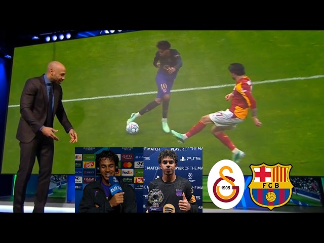 Galatasaray vs Barcelona 1-4 Lamine Yamal Crazy Performance😱 Thierry Henry's Interview With Yamal