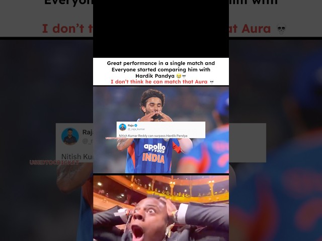 Nitish Kumar Reddy Compared With Hardik Pandya After One Great Match 😭 | Hardik’s Aura Is Different