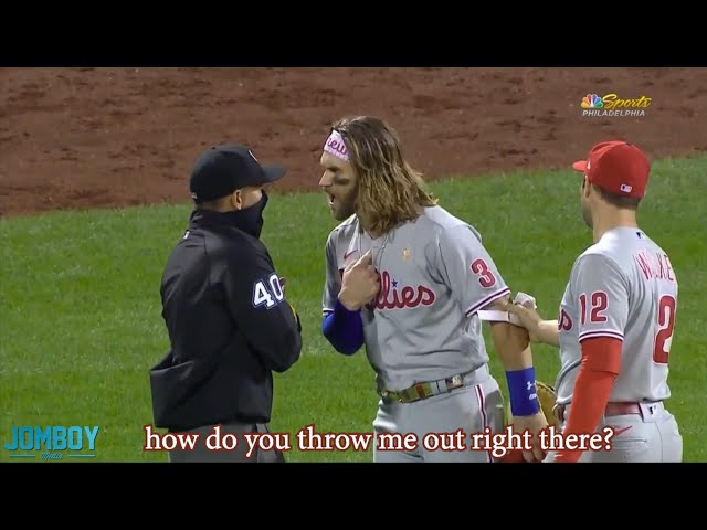 Bryce Harper gets ejected after telling ump to be a professional, a breakdown