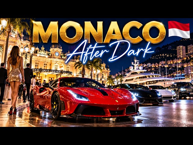 MONACO After Dark 🌙 Supercars, Luxury Hotels & Monte Carlo