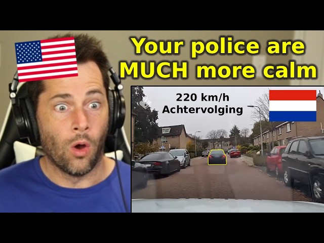 American Reacts to INSANE Dutch Police Chase