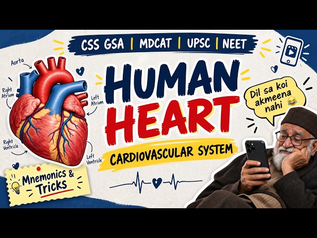 Human Heart | Mnemonics | CSS GSA | MDCAT | UPSC | NEET