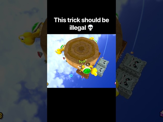 Mario Does An Illegal Trick In Mario Galaxy 2 #mario #shorts #memes