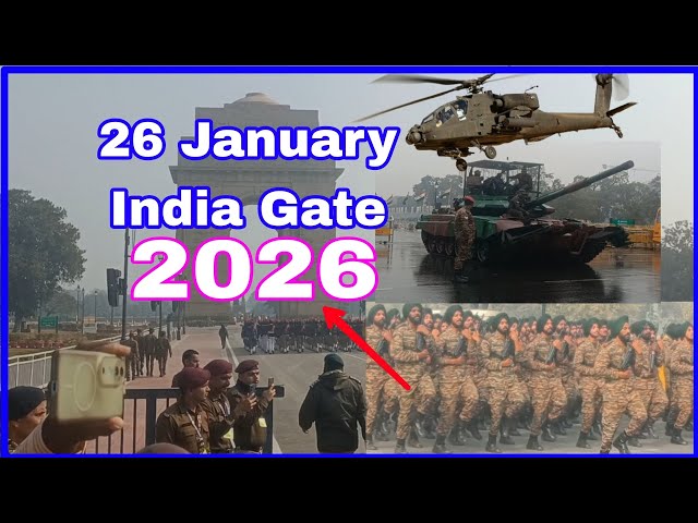 26 January India Gate . Republic Day parade. India Gate republic Day 2026 .