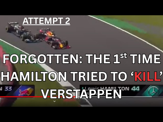 LEWIS HAMILTON'S FIRST 'ASSASSINATION' ATTEMPT OF MAX VERSTAPPEN - The forgotten 'HIT' #f1 #formula1