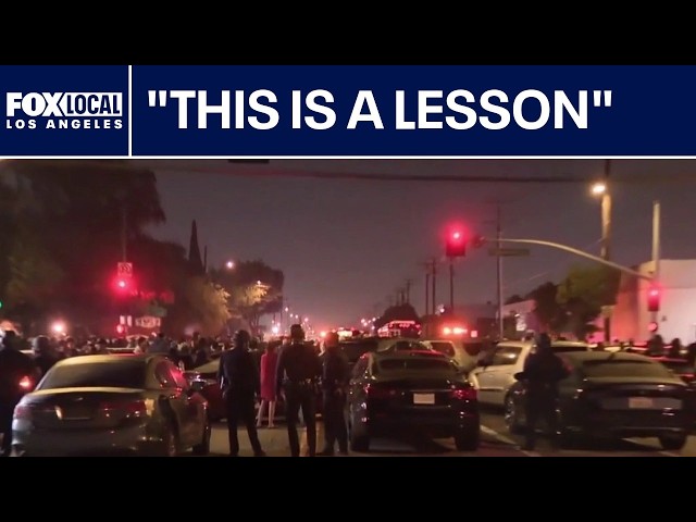 Cars impounded from LA street takeover released