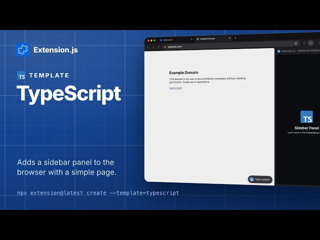 TypeScript template for browser extensions
