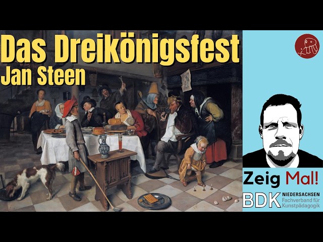 Jan Steen: "A Twelfth Night Feast: The King drinks" (1661)