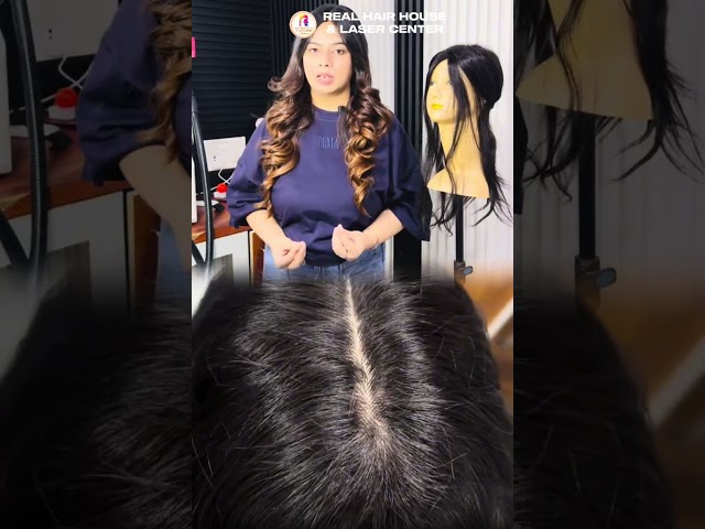 Transform Thin Hair Instantly with a Hair Topper | Natural #hairtopper #hairtoppersforwomen