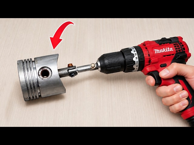 A Billion-Dollar Invention from a Welder! Attach a Piston to a Drill and See What Happens!