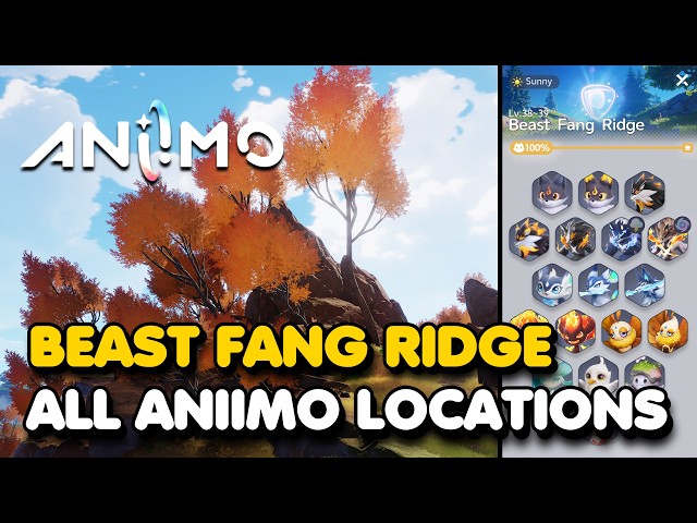 Aniimo - Beast Fang Ridge All 18 Aniimo Locations