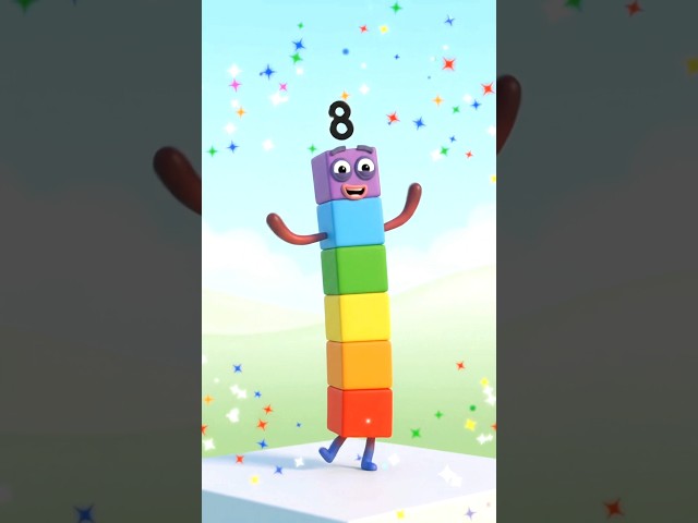 4 Number Blocks Meet! 🔢✨ | Learn Number 4 with Fun | Kids Math #Shorts