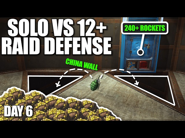 How a 26,000 Hour Solo Defends a 200+ Rocket Raid in Rust...
