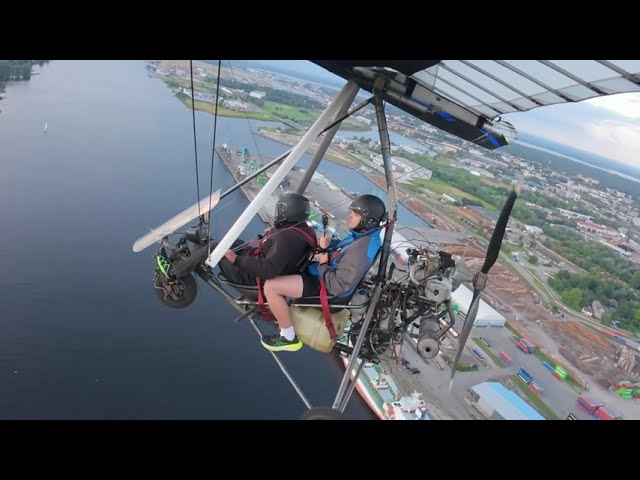 Paramotoring over Riga (Raw Footage, READ DESC)