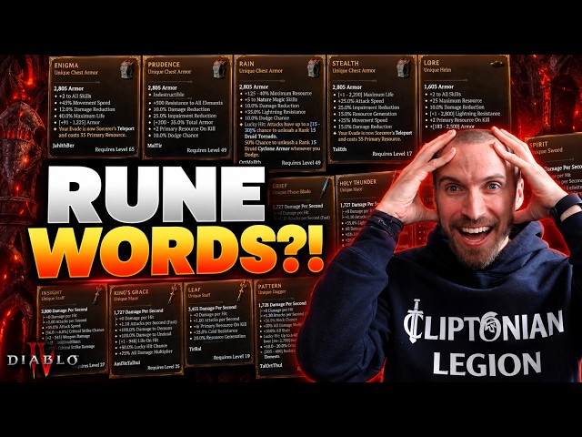Rune Words Are Coming to Diablo 4 Season 15?! This Was NOT Expected
