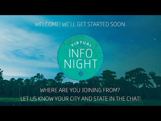 October 2026 Virtual Info Night