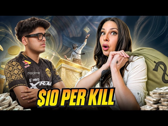 My BIGGEST Challenge EVER! Paying Jonathan Gaming $10 a Kill 🤯