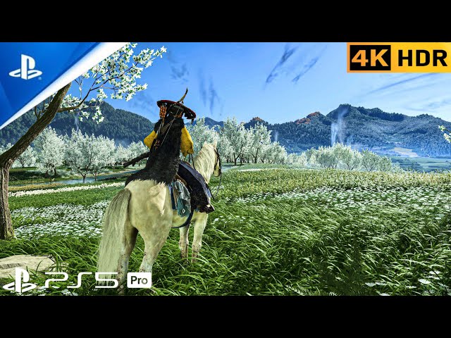 PS5 PRO) Ghost of Yotei Looks Stunning | Ray Tracing Gameplay 4K