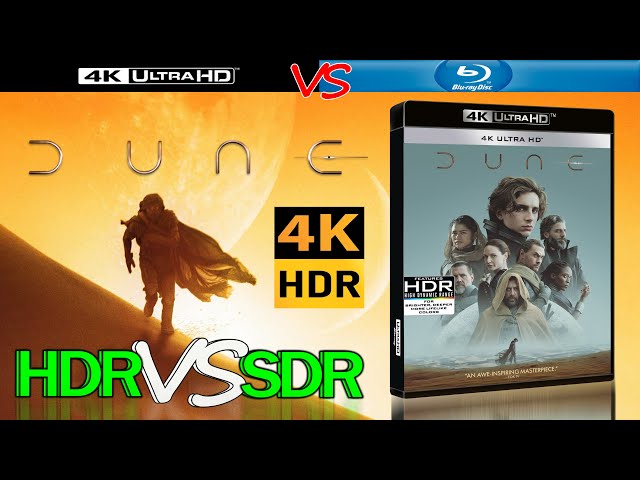 Dune 2021 HDR ANALYSIS 4K UHD Blu Ray REVIEW vs 1080p BD SDR 100nits #TRUE_DIFFERENCE