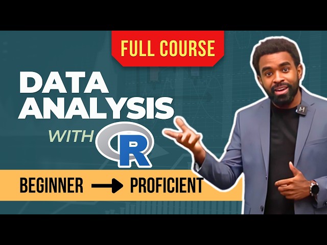 Learn R Programming for Data Analysis | Full Beginner's Course | A to Z