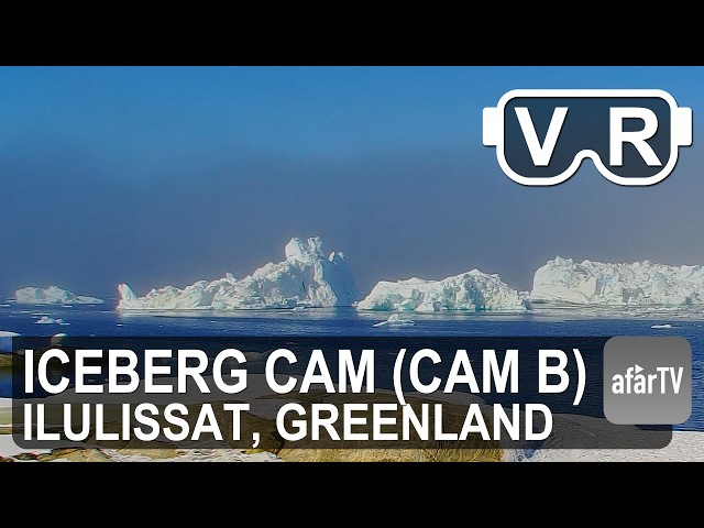 🔴 LIVE 4K VR180° Stand Among the Giant Icebergs of Greenland