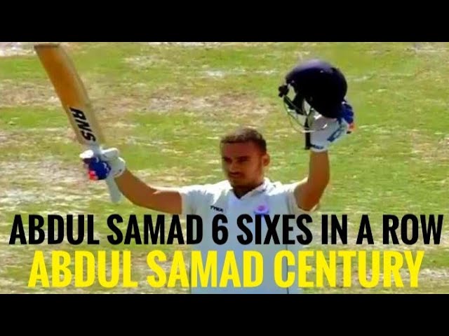 ABDUL SAMAD 60 BALL CENTURY RANJI TROPHY SUN RISERS HYDERABAD TEAM  IPL