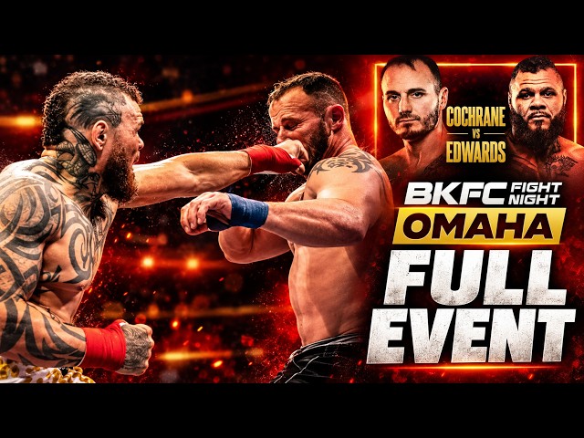 BKFC Fight Night Omaha | FULL CARD | Dakota Cochrane vs Marcus Edwards