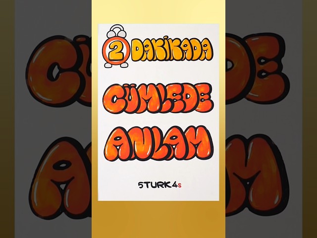 8TH GRADE TURKISH Meaning in Sentences SHORTS