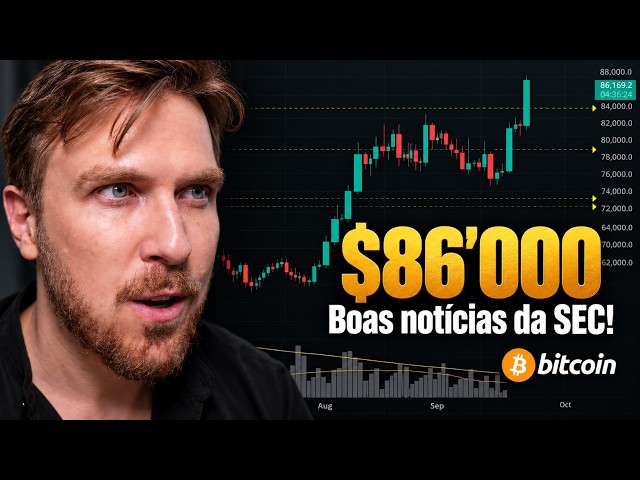 BITCOIN $86'000! BOAS NOTÍCIAS DA SEC!