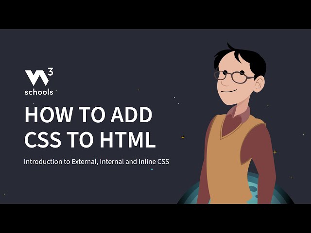 CSS - How to add CSS to HTML - W3Schools.com