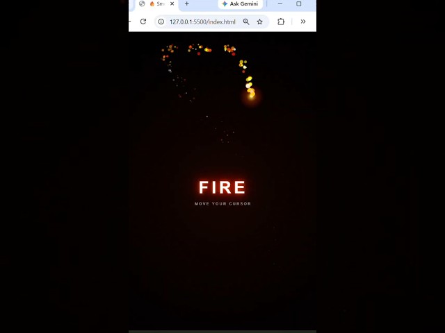 Smooth Fire Cursor Effect Using HTML, CSS & JavaScript | Fire Cursor Effect with HTML , CSS & JS