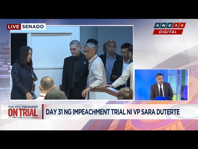 LOOK: Davao City Mayor Baste Duterte enters Senate hall ahead of his impeachment trial testimony