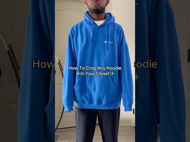 How To Crop Any Hoodie In Your Closet #sewingtutorial #diy #howto #tutorial #sewing #walkthrough