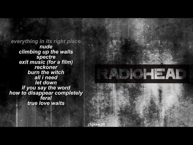 two colors in my head | a radiohead #playlist