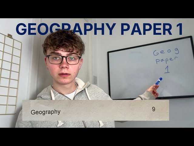 Watch This Video Before Geography Paper 1 (My BEST Advice)