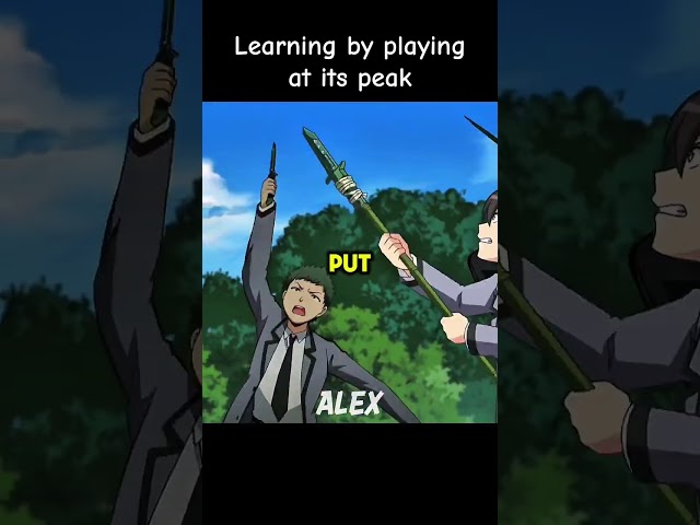 Learning by piaying at its peak #anime