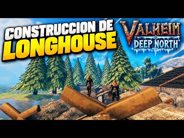 Construyendo una CASA GIGANTE con Madera de Deep North | VALHEIM 1.0