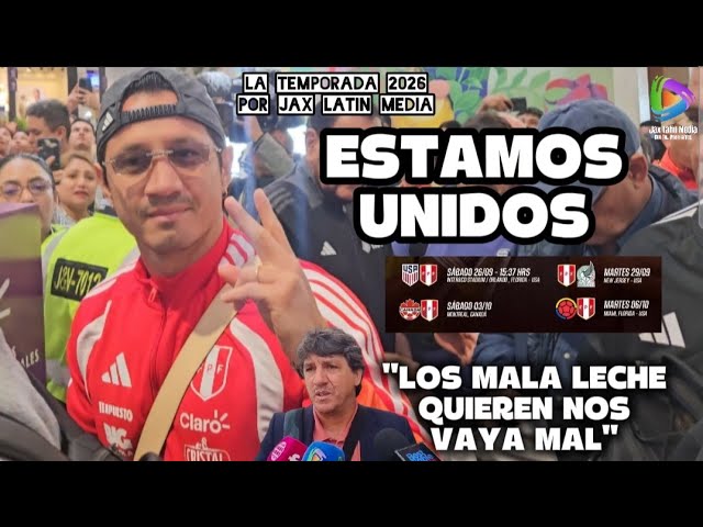 FOOTAGE AND STATEMENTS FROM THE PERUVIAN NATIONAL TEAM'S TRIP TO THE UNITED STATES FOR FRIENDLY M...